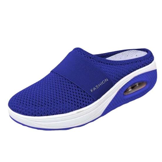 Модные прочные женские уличные дышащие прогулочные тапочки с круглым носком для отдыха