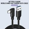 USB C to USB A Cable USB 3.2 10Gbps 90° Right Angle USB C Data Cable 20V 3A 60W Quick Charging for USB C Camera VR Game