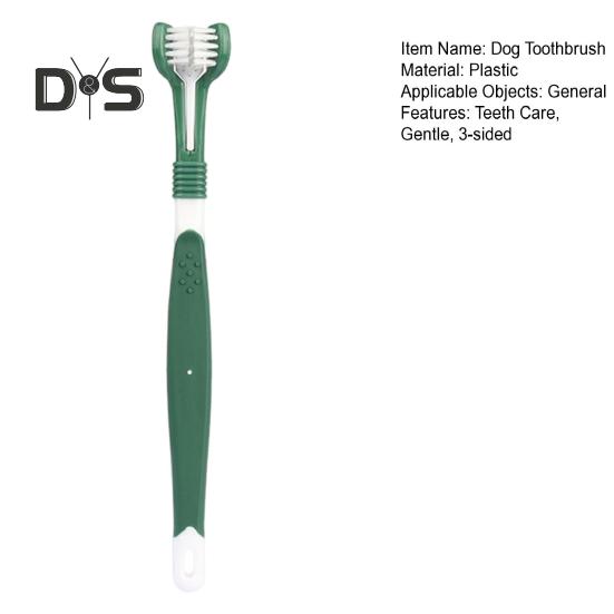 3-сторонняя зубная щетка для домашних животных, удаляющая неприятный запах изо рта, зубной камень, зубная щетка для собак, уход за зубами кошек, щетка для чистки полости рта для собак и кошек