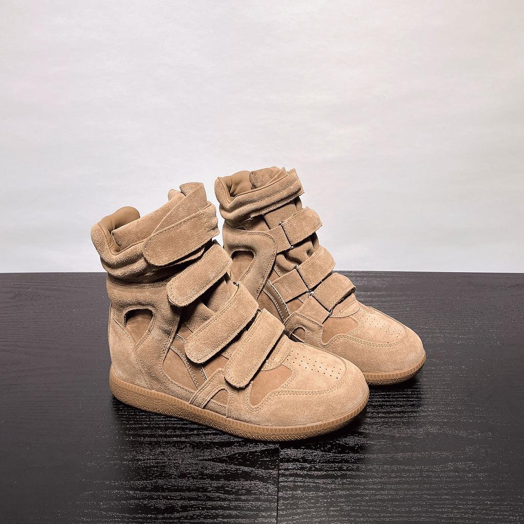 Классические, Стильные, Высокие кроссовки для женщин, Натуральная кожа, Новые, Универсальные, Спортивные и повседневные кроссовки в ретро-стиле на липучках