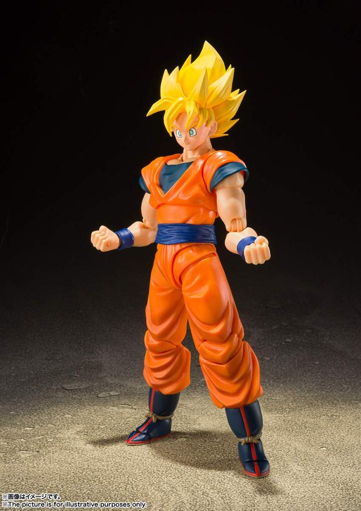 TAMASHII NATIONS Dragon Ball Z Супер Сайян Полная Сила Сон примерно ПВХ АБС окрашенная экшн-фигурка S.H.Figuarts Гоку, 140 мм, &