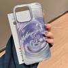 Радужный глянцевый чехол для телефона для iPhone 11 13 14 15 16 17 Pro 17 13 14 15 Pro Max Высококачественный чехол с полной защитой в фантазийном цветочном стиле