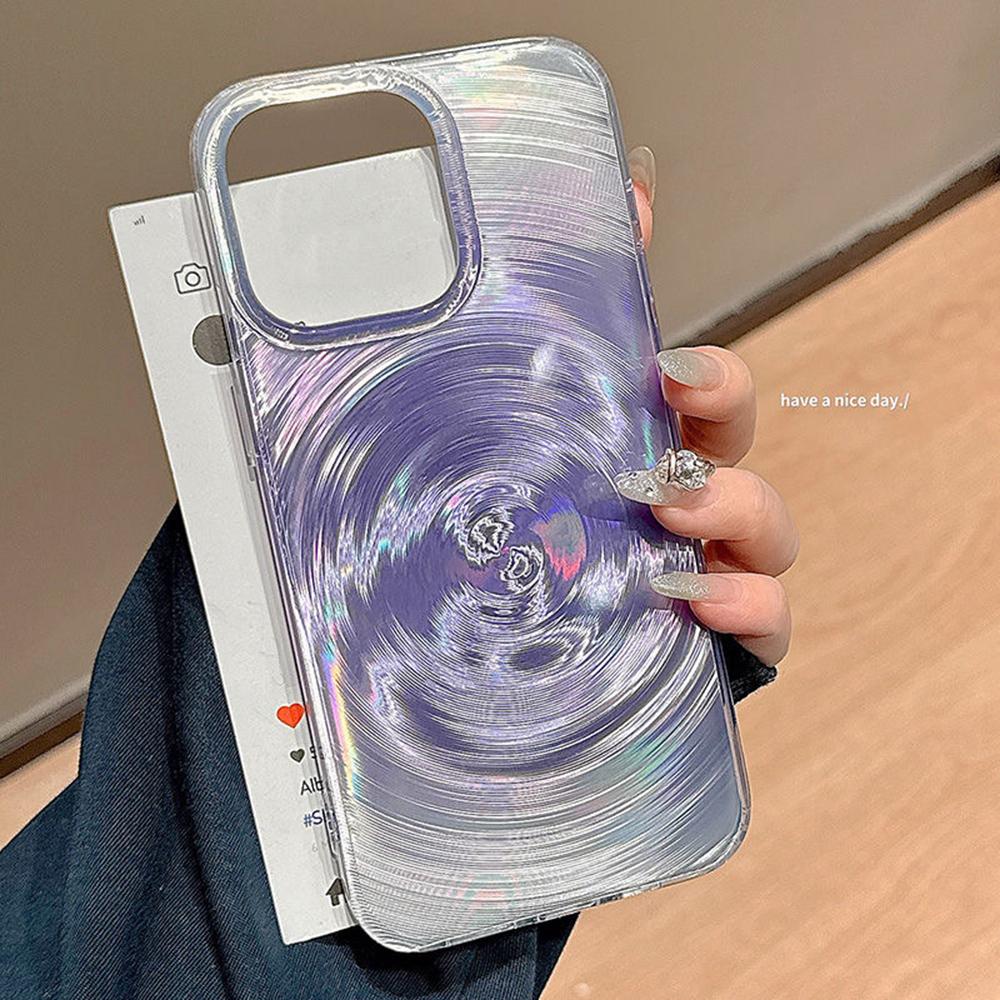 Радужный глянцевый чехол для телефона для iPhone 11 13 14 15 16 17 Pro 17 13 14 15 Pro Max Высококачественный чехол с полной защитой в фантазийном цветочном стиле