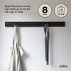 Official Umbra Wall Wall Storage FLIP 2318858040 Hooks, Hanger, Hooks, Wooden, Black, 8-Row HOOK,