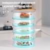 Insulated Food Cover Stackable Food Safety Shield Multi-layer Anti-fly Dust-proof Food Warmer Transparent Helper for Picnic BBQ