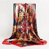 90 * 90cm New Silk Scarf Women'S Spring And Summer Decorative Scarf Sunscreen Travel Shawl Autumn And Winter Scarf Thin Edition