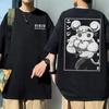 Funny Muscular Ninja Mice Muki Gym Mouse Print Tees Anime Demon Slayer Uzui Tengen Tshirt Unisex Women Cartoon Oversized Streetwear