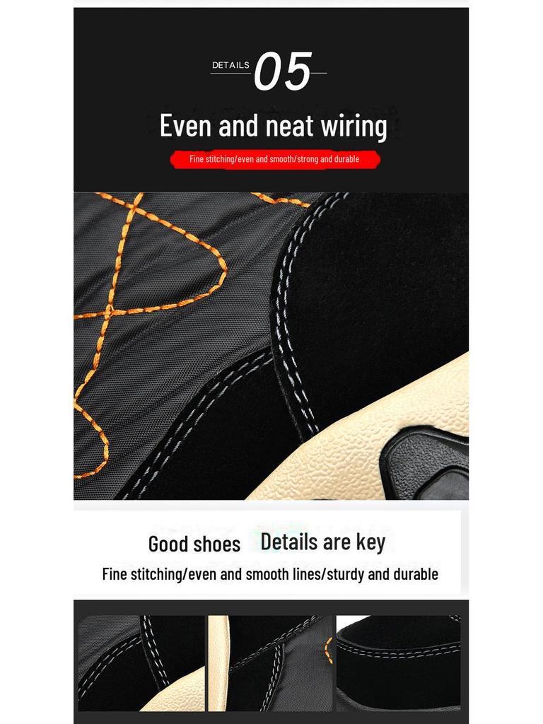 Men's High Top Waterproof Snow Boots with Thick Velvet Lining