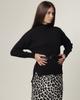 Костюм юбочный Of White 8140 36 черный леопардовый (кофта, юбка)