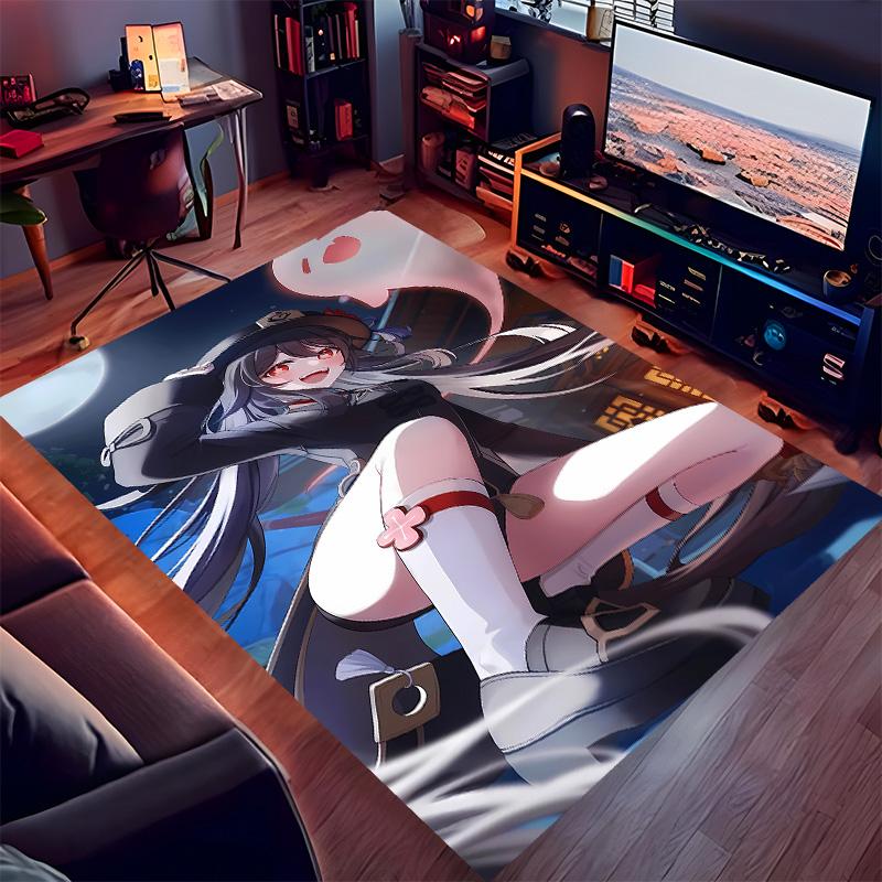 Genshin Impact characters7 Printed Absorbent Washable Carpet, Non-Slip Bathroom Mats, Kitchen Rugs, Yoga Mat,Living Room Entrance, Camping Picnic Rugs