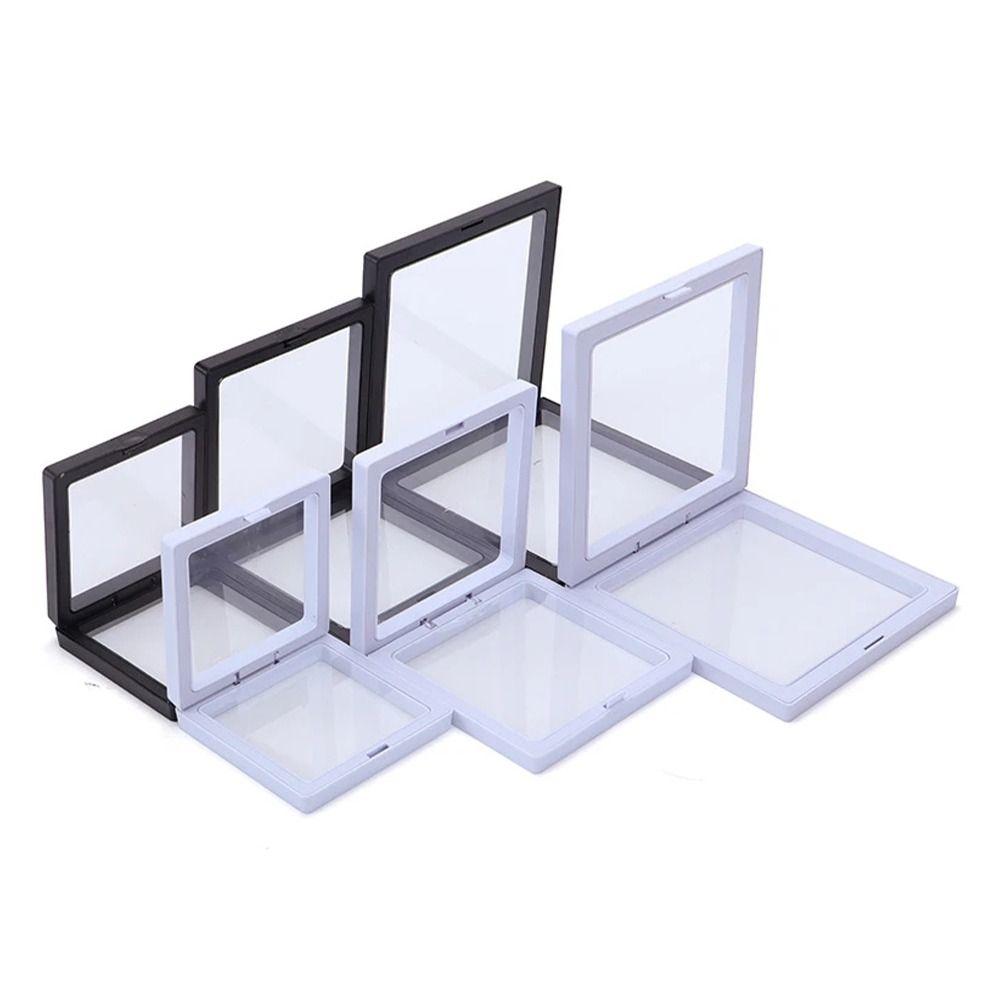 3D Transparent Dried Flower Frame Storage Box Plastic Picture Frame Stand Bouquet
