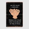 Dani And Jamie Do You Want Company? Metal Sign Cinema Living Room Bar Cave Custom Plaques Tin Sign Poster