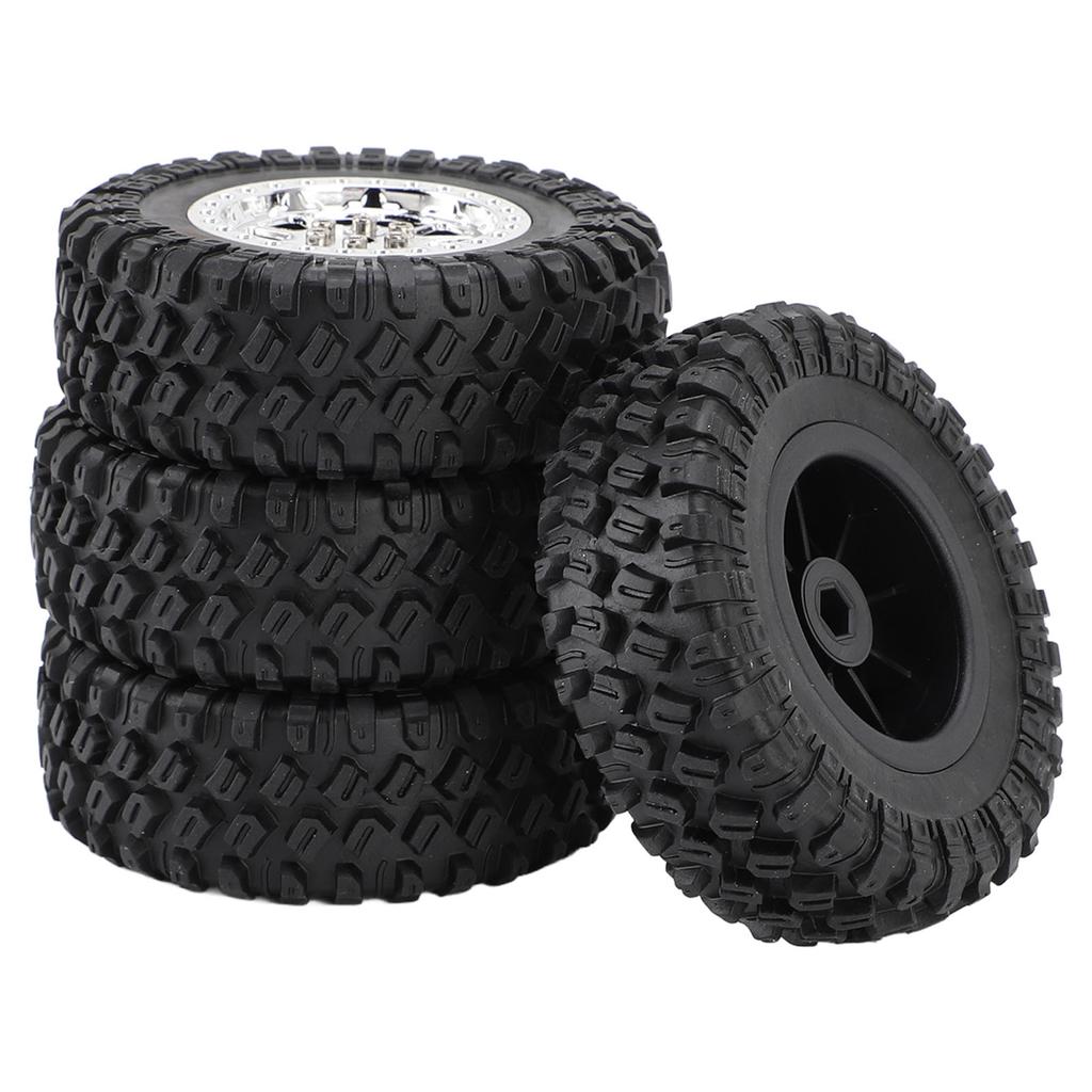 RC Car Tires Rubber Sturdy Remote Control Pickup Truck Wheel Tires Replacement for MN82