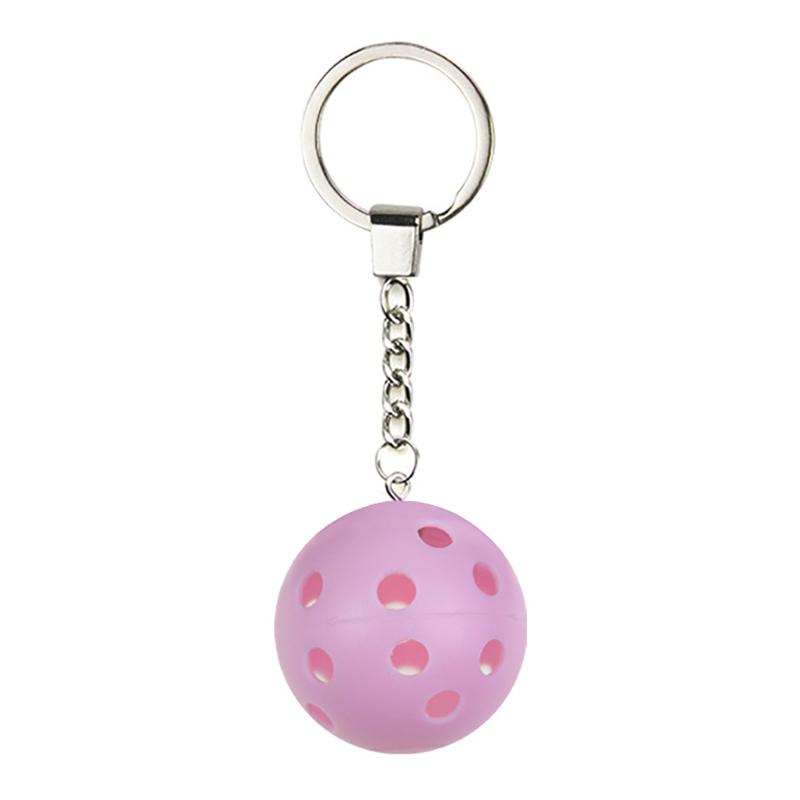 Sport Styles Mini Pickleball Keychain Unisex Metal Pickleball Racket Key Ring Purse Bag Backpack Decor Accessories