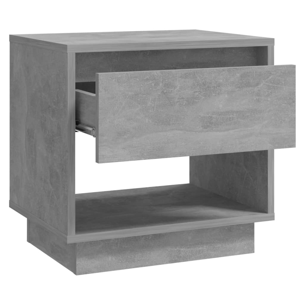 Nightstand Concrete Gray 45 x 34 x 44 cm Particleboard
