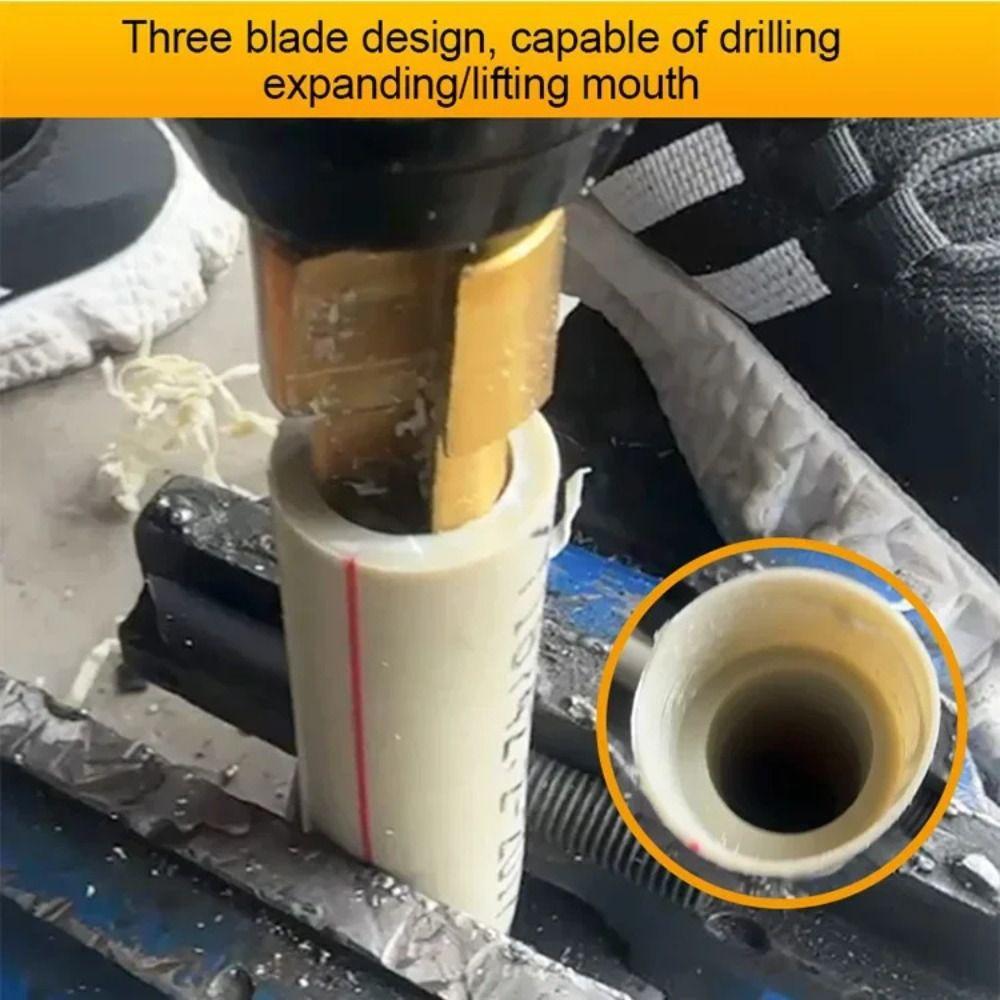 Upgraded Lifting Pipe Reaming Drill Bits Plumbing Pipe Reamer  Water and Electricity Maintenance