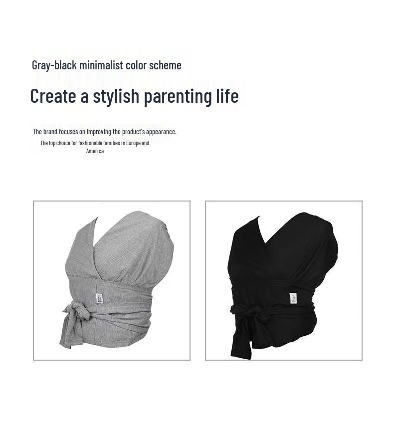 Egmaobaby Sears Infant Front Baby Carrier, Adjustable Four-Season Sling for Spring and Summer Outings