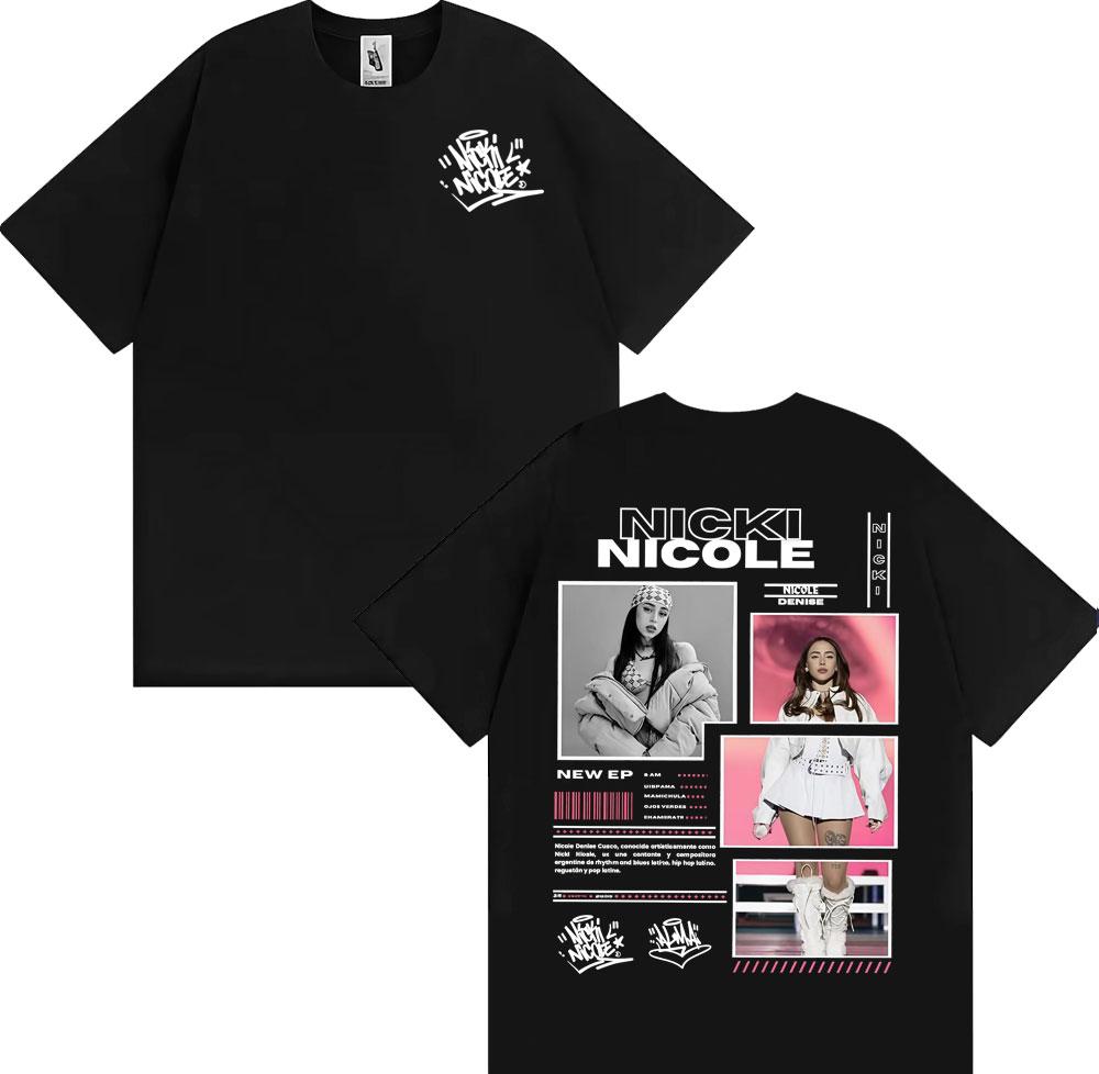 Singer Nicki Nicole Album Tour 2025 Merch T-shirts Men Women Fashion Trending Harajuku T Shirt Summer Tops O-Neck Loose T-shirt