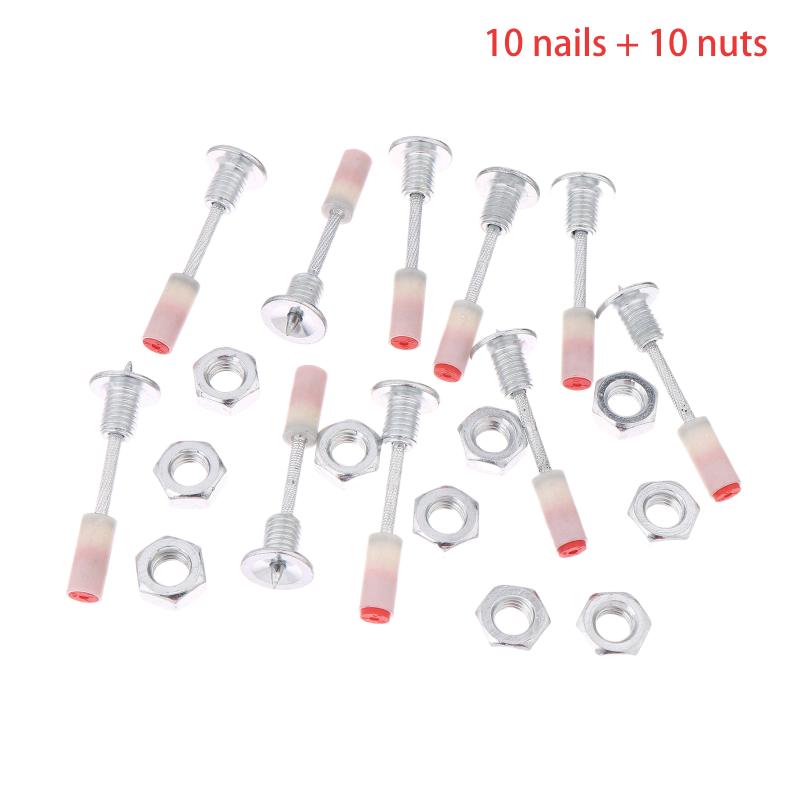 1 комплект M8 Винт Гайка Гвозди для гвоздезабивных пистолетов Многоцелевые наборы гвоздей Гвоздезабивной пистолет Ручной Сталь Бетонные гвозди Ручной Стальной гвоздь
