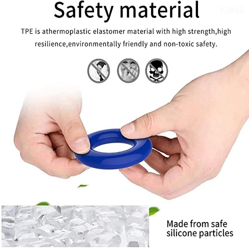 3 шт./компл. кольца для пениса, кольца для пениса, тренажер для пениса, более сильная эрекция, задержка эякуляции, высокая эластичность, долговечные секс-игрушки для мужчин