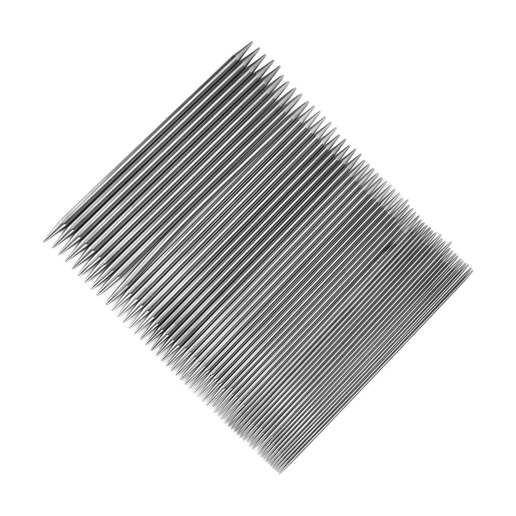 55pcs Double Pointed Knitting Needle Stainless Steel Sweater Weaving Pins Set for Beginner