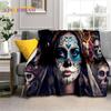 Horror Skull Girl Dead Gothic Undead Female Blanket,Soft Throw Blanket for Home Bedroom Bed Sofa Picnic Travel Cover Blanket Kid