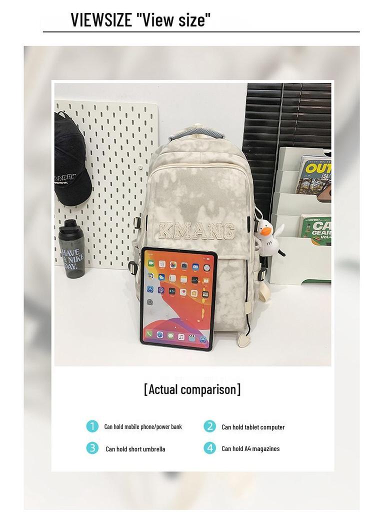 Trendy Graffiti Backpack for Junior High To College Students - Unisex, Large Capacity, Double Shoulder