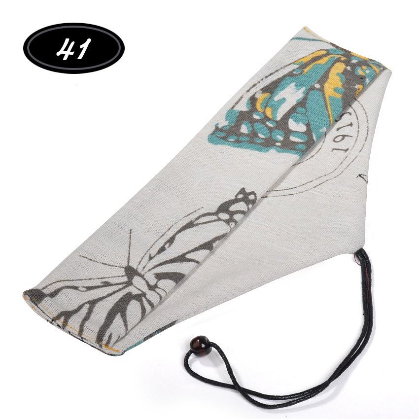 Cotton Linen Drawstring Cutlery Pouch Japanese Retro Portable Utensil Holder for Chopstick Spoon Outdoor Picnic