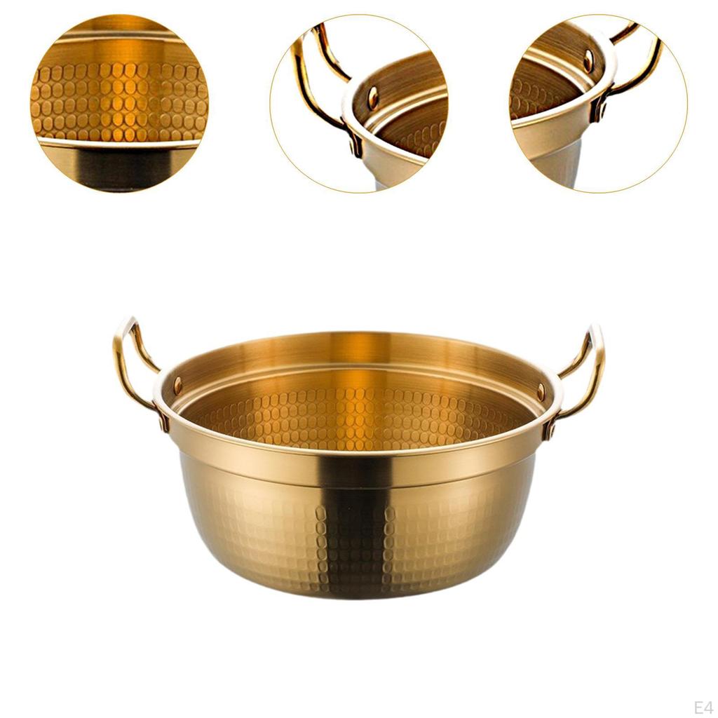 Прочный горшок для рамэн из нержавеющей стали для домашней кухни