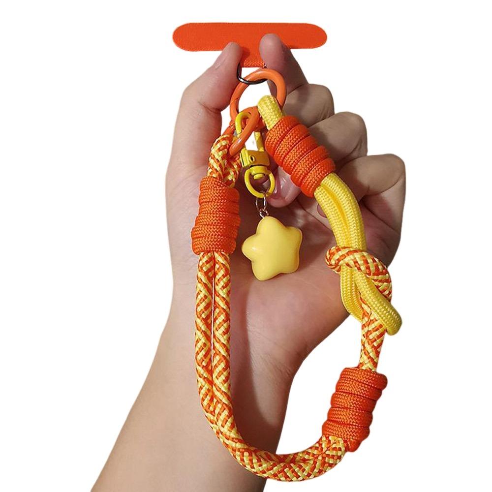 Ремешок на запястье, шнурок для телефона, регулируемый мобильный аксессуар, тканый ремешок для большого пальца для путешествий на открытом воздухе