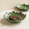 Нишевая керамическая фруктовая тарелка в форме цветка, Изысканная тарелка-лотос, Домашняя фруктовая тарелка, Тарелка для димсамов, Тарелка для ресторана