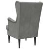 Armchair Dark Grey Velvet