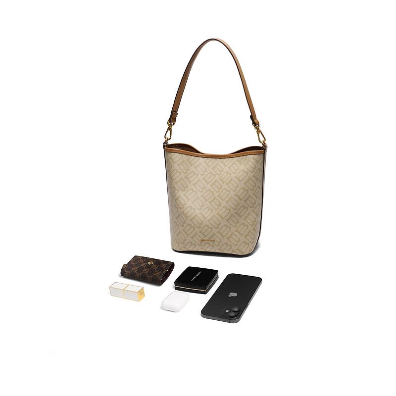 Сумка-ведро Belle Retro с монограммой, на плечо, через плечо