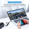 Карта захвата видео для игр Type C+USB на HDTV 4K 30 Гц 1080P 60 Гц Регистратор Видеокамера для видеоигр Конвертер с низкой задержкой