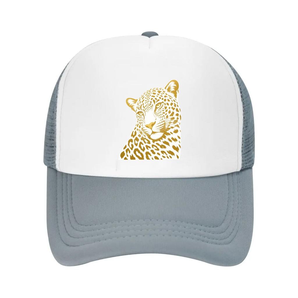 Luxury Leopard Gaze Minimal Wildlife Mesh Baseball Cap Casual Hat Outdoor For Womens Unisex FeUnisex