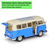 Масштаб 1/24 Welly 1963 Volkswagen T1 Bus, модель автомобиля из сплава, литье под давлением, металлические игрушечные автомобили, модель автомобиля, коллекция высокой имитации, детские подарки