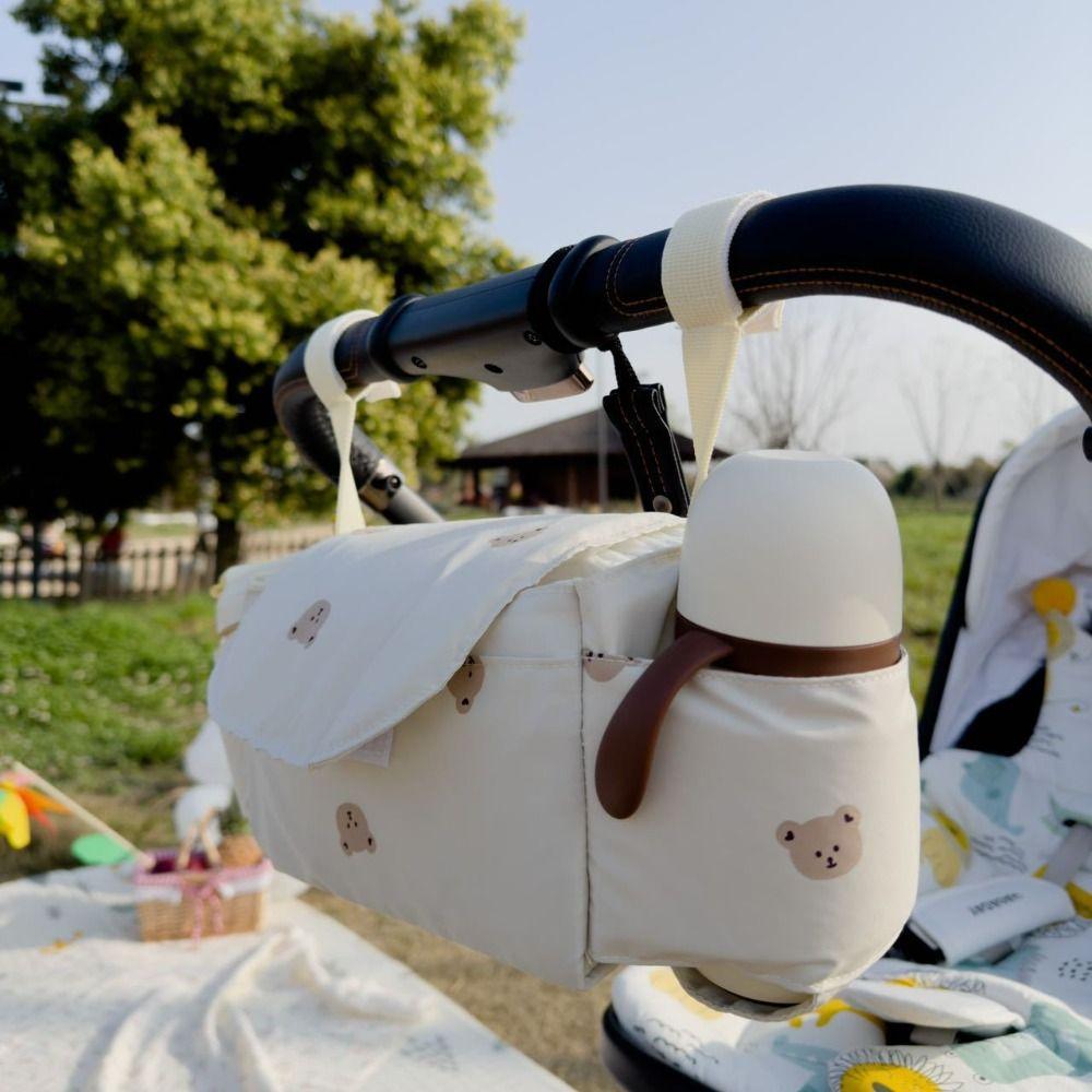 Большая вместительная сумка для коляски, сумка для хранения бутылочек для подгузников, аксессуары для детских колясок