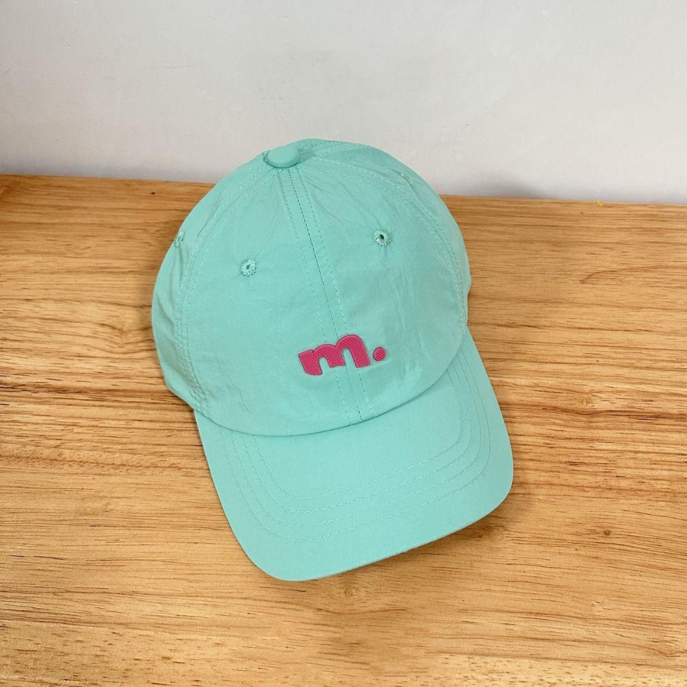 Candy Color Children Baseball Hat Embroiderey Teenagers Peaked Cap Quick Drying Sun Hat  Boys/girls