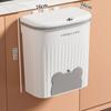 Wall Mounted Garbage Bin with Lid Large Capacity Easy To Install