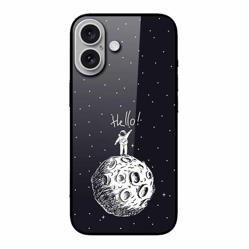 Glass Case For iphone 16 Plus 16Plus Coque Tempered Glass Hard Back Cover For iphone 16 Plus Phone Case Soft TPU Black Bumper