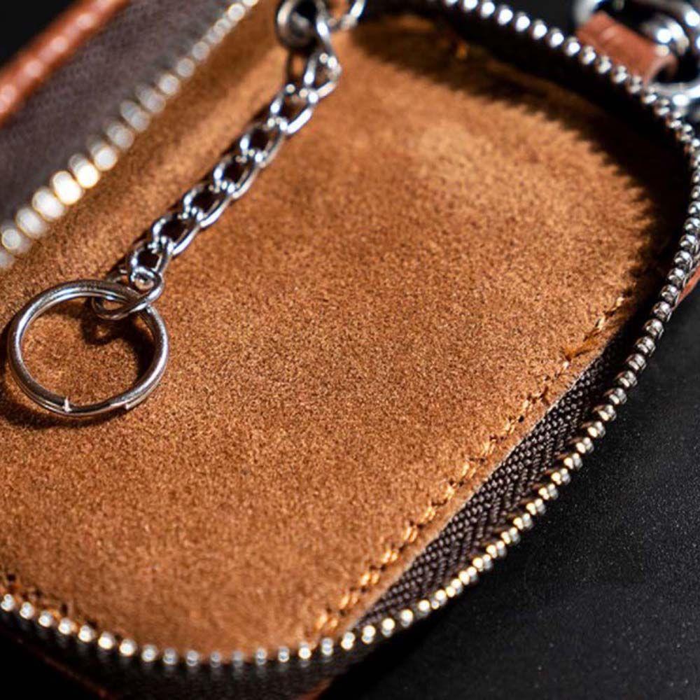 Men Crocodile pattern PU Leather Key Bag Case Zipper Key Case Bag Car Key Wallets Car Key Case