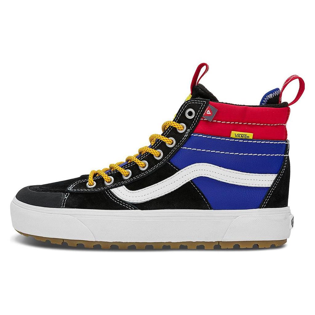 Vans Sk8 Mte Trendy Casual High-Top Skate Shoes Unisex Sneakers Black White Blue VN0A5HZZBRA