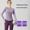 Женский топ с длинным рукавом Nude Feel для йоги и фитнеса, быстросохнущий, для осени и зимы