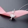 Fashion Ballet Dancer Necklace, Female Niche Design, Micro Inlaid Temperament Necklace, Collarbone Chain