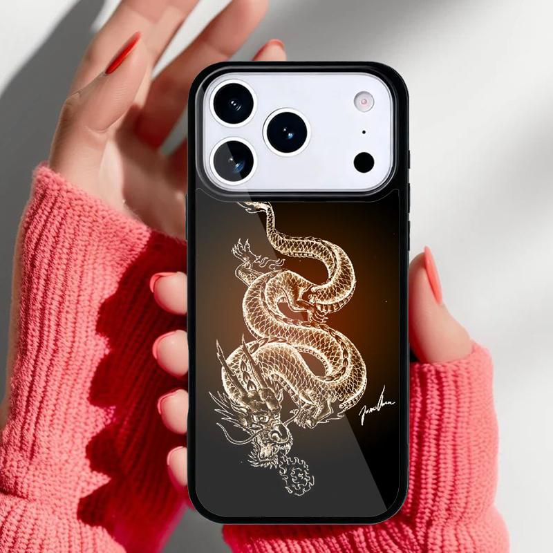 Древний японский дракон Чехол для телефона iPhone 17 16 15 14 13 Pro Max Задняя крышка для 12 11 Pro Coque