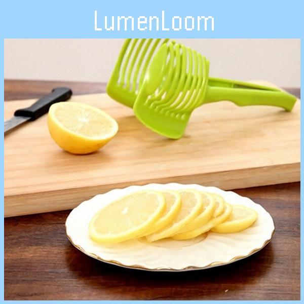 Легкая нарезка для лимона и помидоров Кухонный инструмент Красный Городской Резак