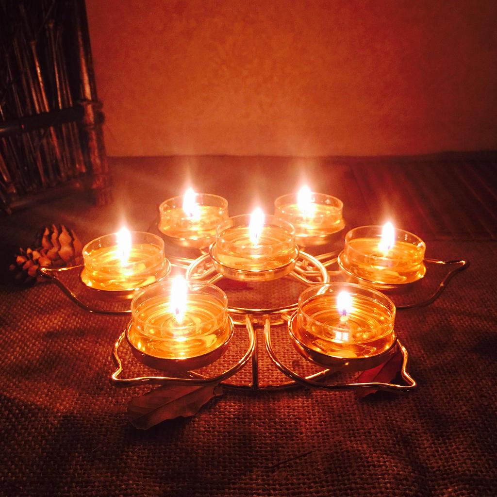 Подсвечник-подставка «Семь звезд лотоса» для фестивалей и праздников