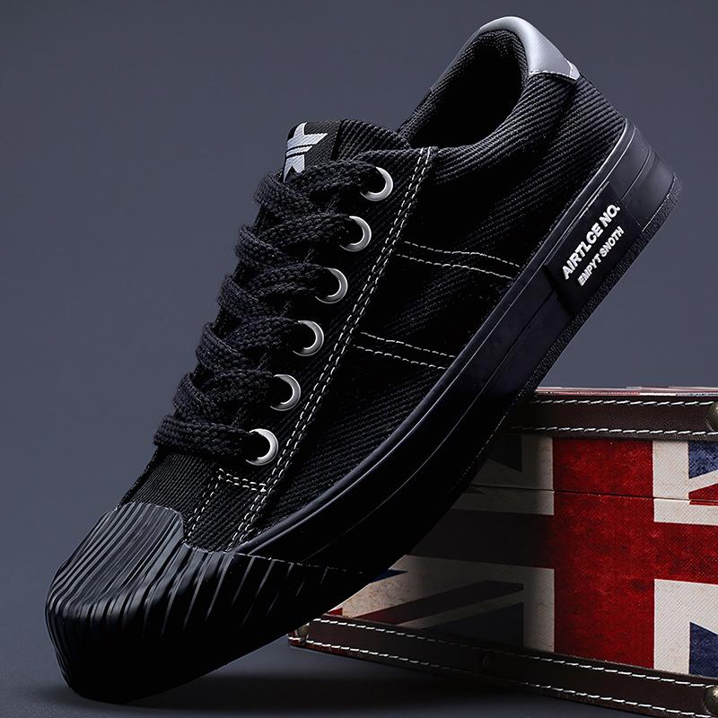 Новая весенняя мужская обувь в корейском стиле, модный тренд, универсальная мужская повседневная парусиновая обувь, удобная дышащая обувь на плоской подошве