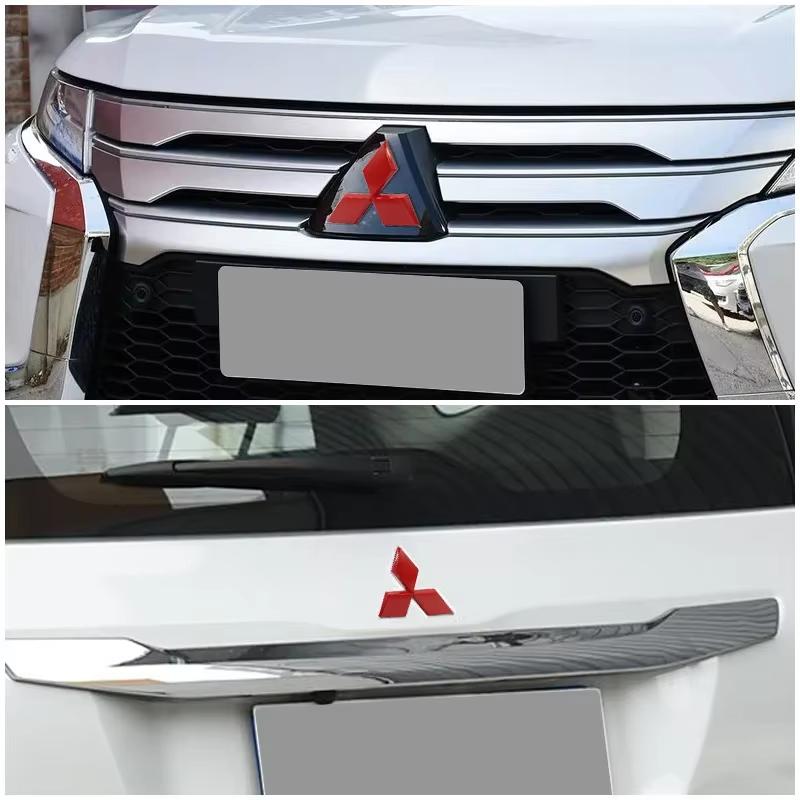 ABS for Mitsubishi Ralliart Lancer ASX Colt Pajero Outlander Eclipse Delica EVO Grandis Colt Car Front Rear Badge Grille Emblem