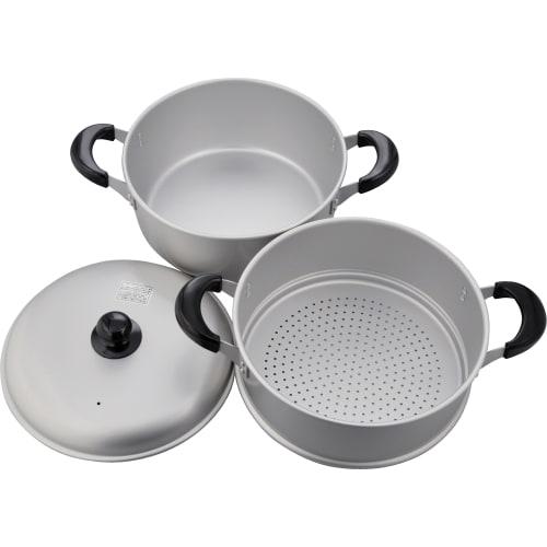 Двухъярусная пароварка Wahei Freiz, стиль Бугаку, 26 см, легкая, анодированный алюминий, только для газовых плит, MR-7591